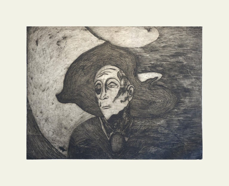 Unknown Figurative Print - Portrait of Georgia O'Keeffe 