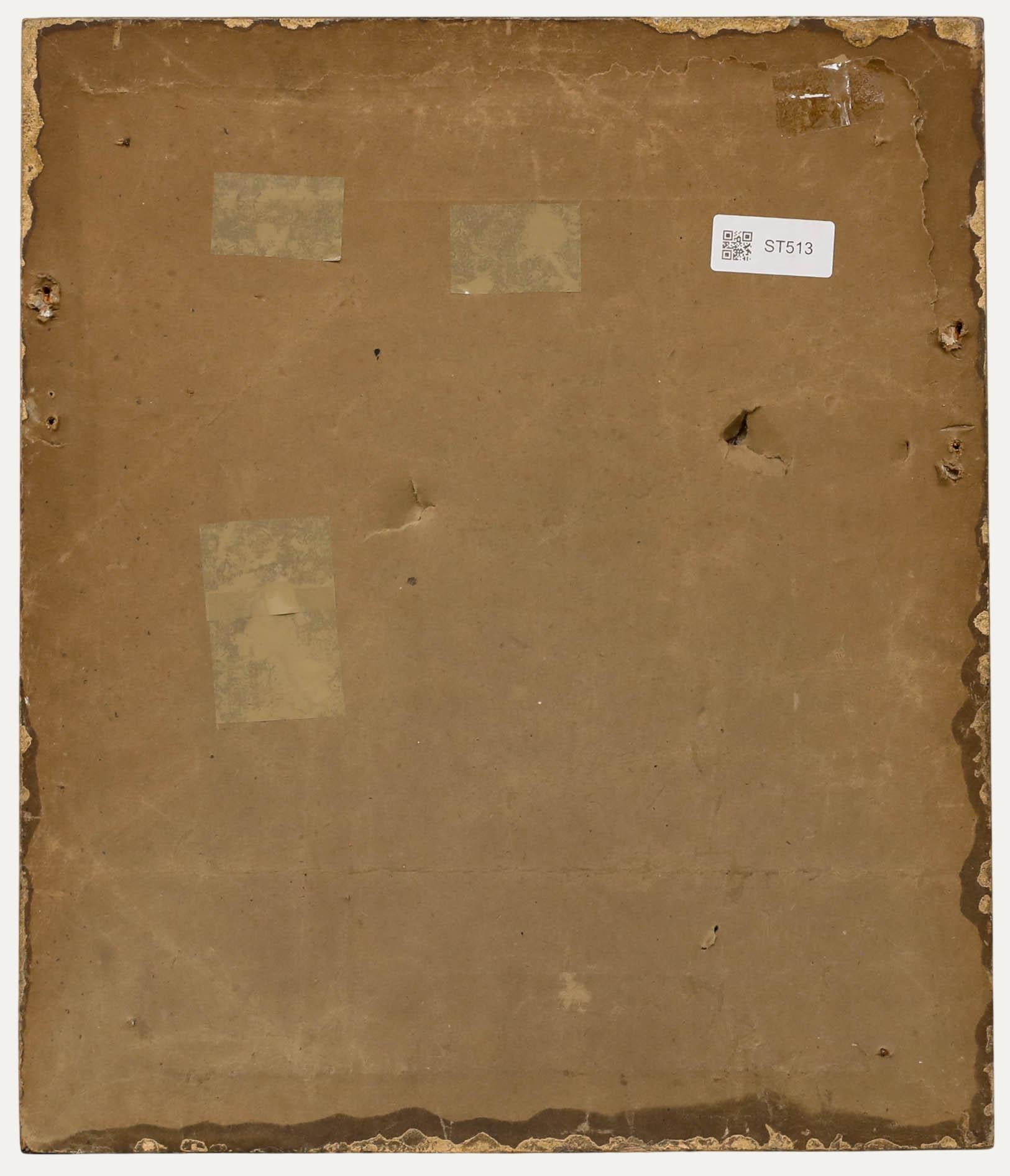 Georgian Embroidery - At the Table - Brown Figurative Painting by Unknown