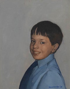 Gerard De Rose (1918-1987) - 1985 Oil, Portrait of A School Boy