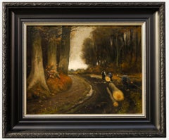 Gerard Krol (1882-1950) - Dutch School Early 20th Century Oil, Tree Clearing