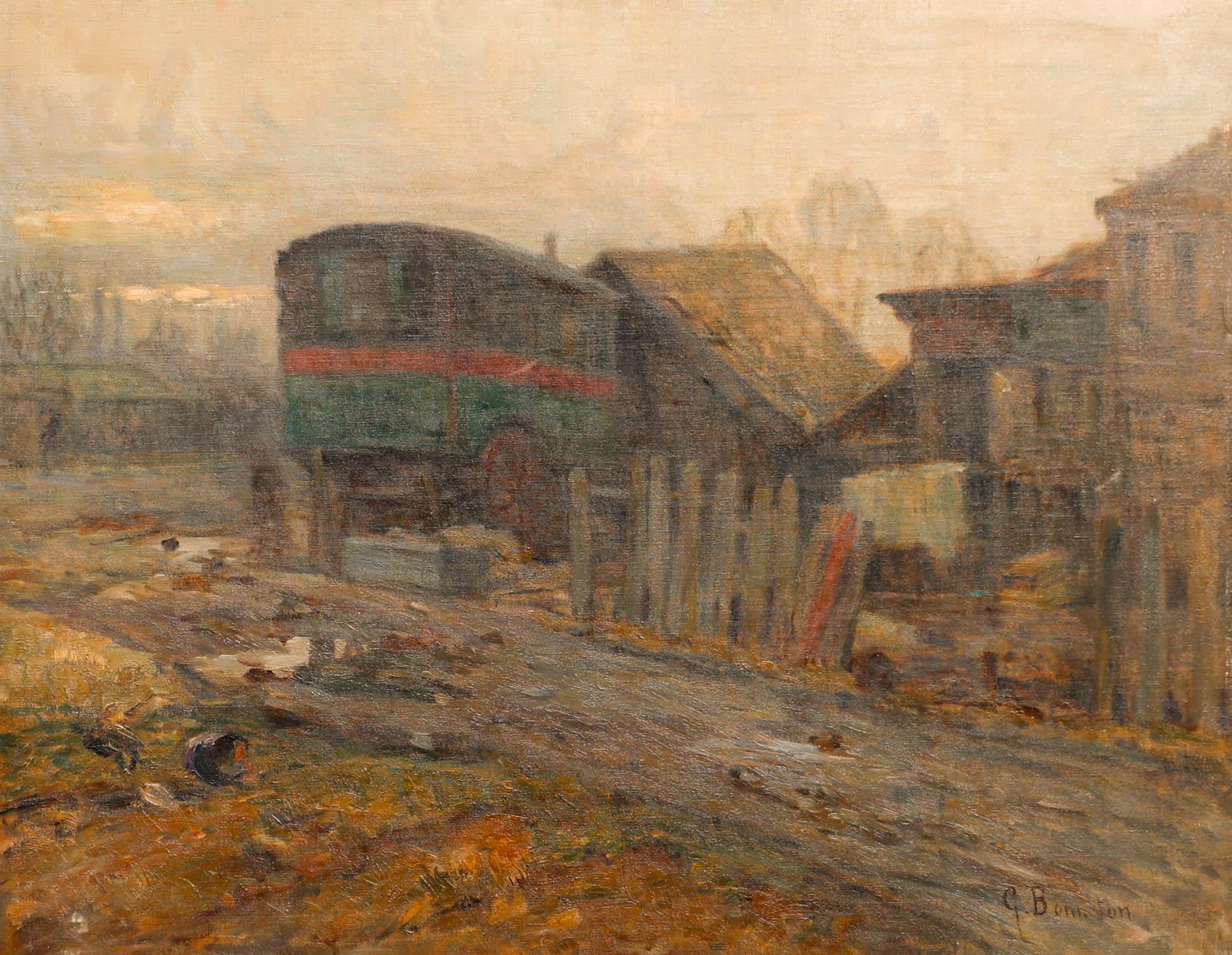 Germain Eugene Bonneton (1874-1915) - Olio dell'inizio del XX secolo, Il rottamatore - Painting di Unknown