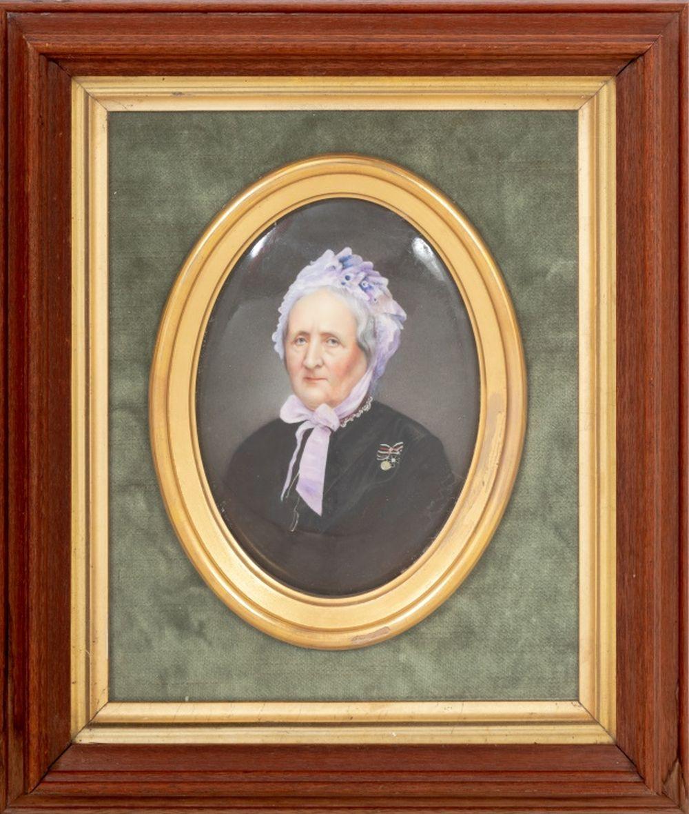 German KPM Porcelain Portrait Plaques, Pair - Other Art Style Painting by Unknown