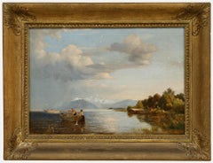 German School 19th Century Oil - The Approaching Storm