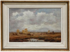 Huile du début du 20e siècle de la German School - Dachau Moor