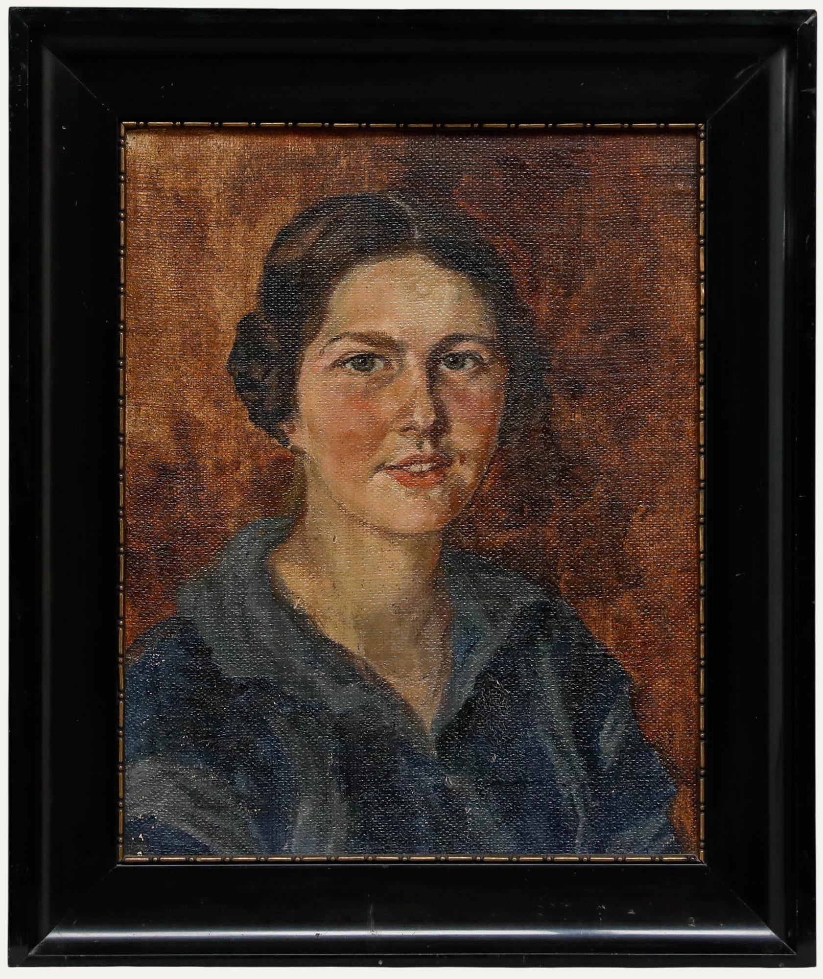 German School Anfang des 20. Jahrhunderts Öl - Porträt einer Dame