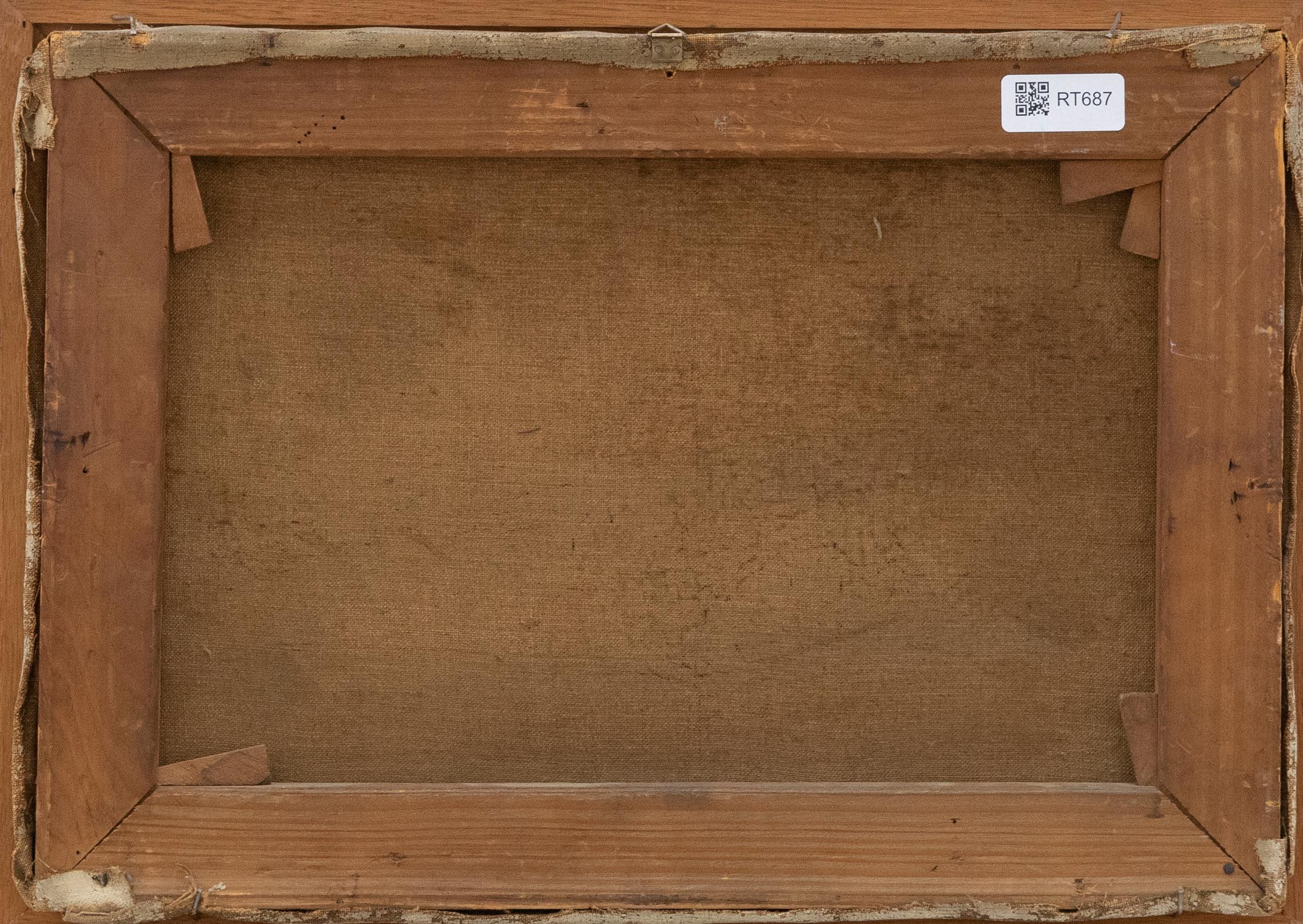 Presentato in una semplice cornice di Wood. Firmato in modo indistinto, si può leggere 