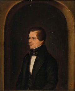 Deutsche Schule, Mitte des 20. Jahrhunderts, Ölgemälde – Porträt von Heinrich Schultze