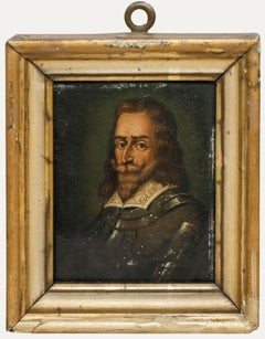 German School Miniature - 19th Century Oil, Maximilian I, Elector of Bavaria