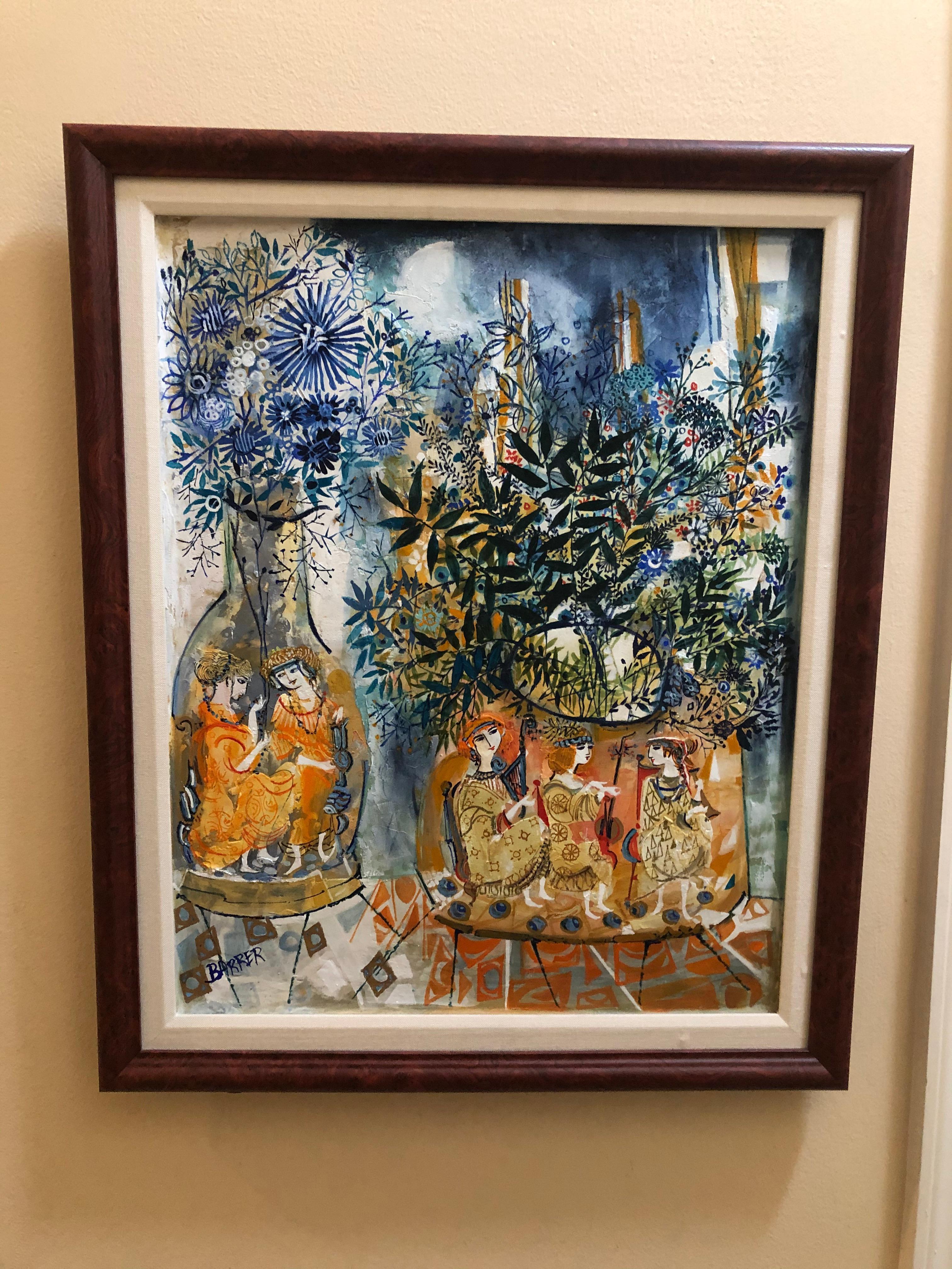 Gertrude Barrer: 1921-1992.  Gut gelisteter amerikanischer Künstler mit Auktionsrekorden über $9500. In den 1940er Jahren studierte sie an der Arts Student League. In jüngerer Zeit wird sie von Kunsthistorikern als eine der wichtigsten