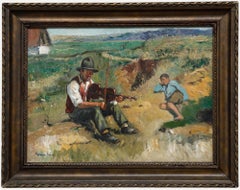 Gianna Luigi - Italian School Early 20th Century Oil, The Fiddler