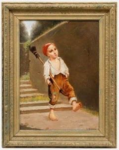 Giovani Maresca - Continental School Late 19th Century Oil, The Young Sweep
