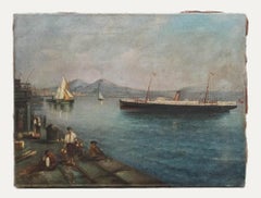 Giovanni Ciappa - 19th Century Oil, The Bay of Naples