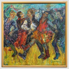William Williams (nato nel 1940) - Olio del XX secolo, La danza