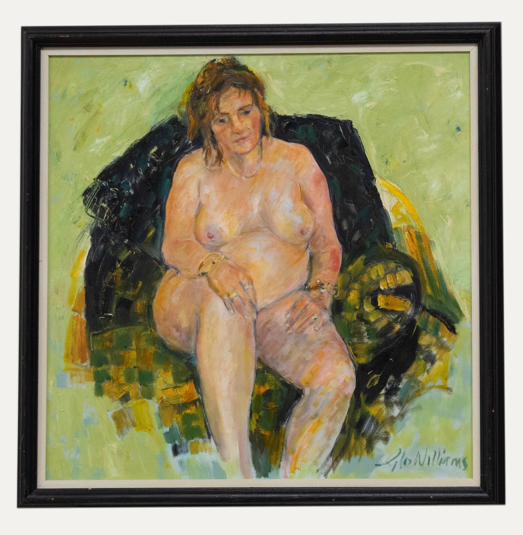 Unknown Nude Painting - Glo Williams (b.1940) - Contemporary Oil, Female Nude Study