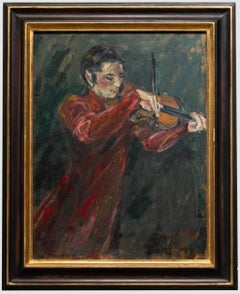Glo Williams (b.1940) - A. B Contemporary, The Violinist (Le violoniste)