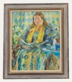 Glo Williams (b.1940) - Contemporary Oil, Woman Reading