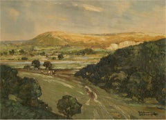 Godwin Bennett (1888-1950) - Early 20th Century Oil, Offham Combe, Sussex