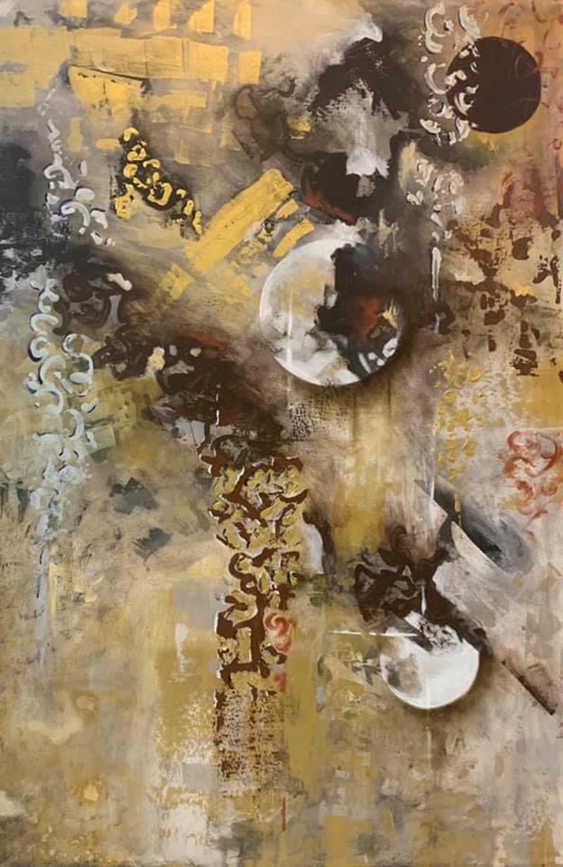Gold Rush by Manal Stino - Painting by Unknown