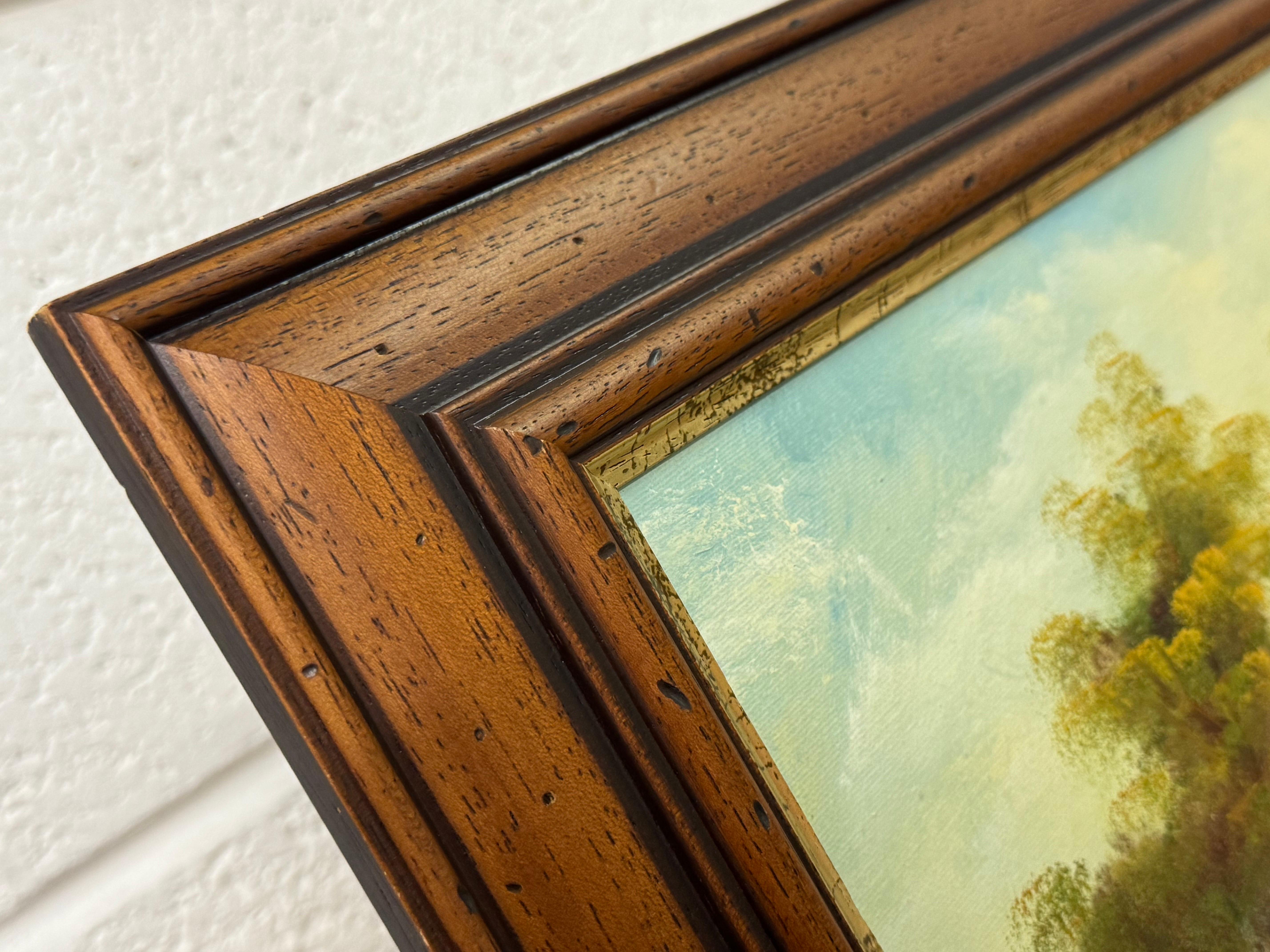 Goldener Dunst legt sich über ruhige Gewässer und hält ein Häuschen in stiller Träumerei im Angebot 12