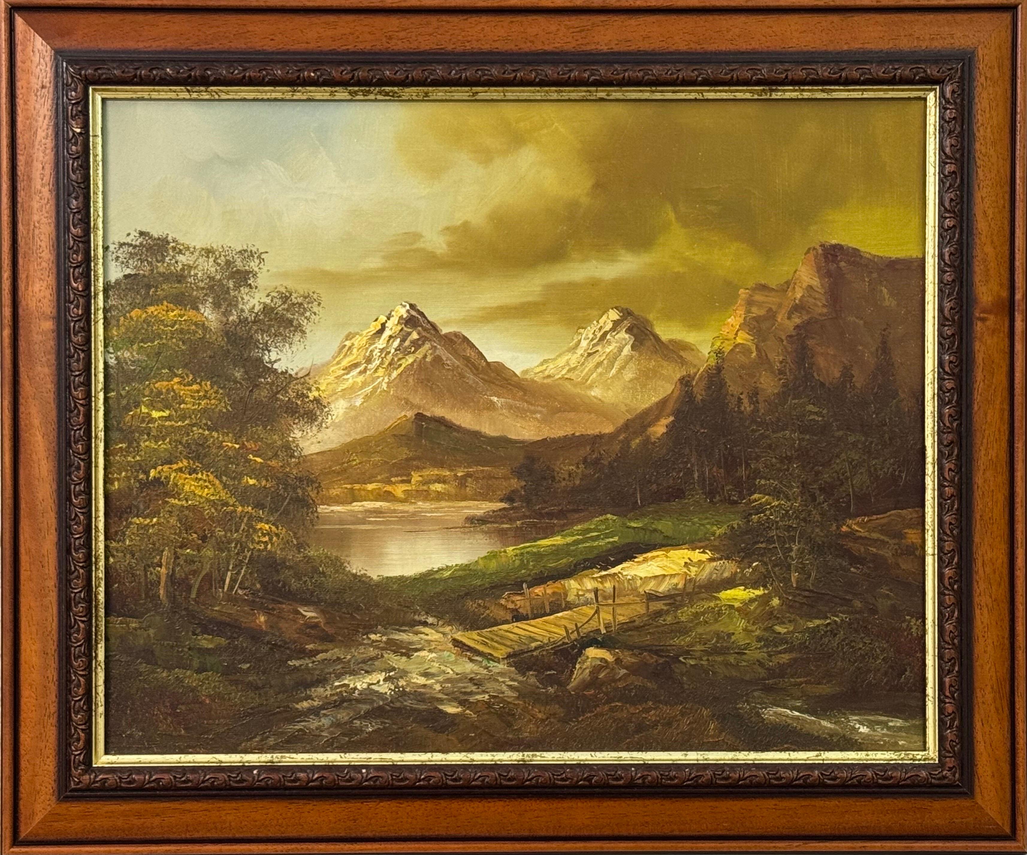 Framed Figurative Gemälde