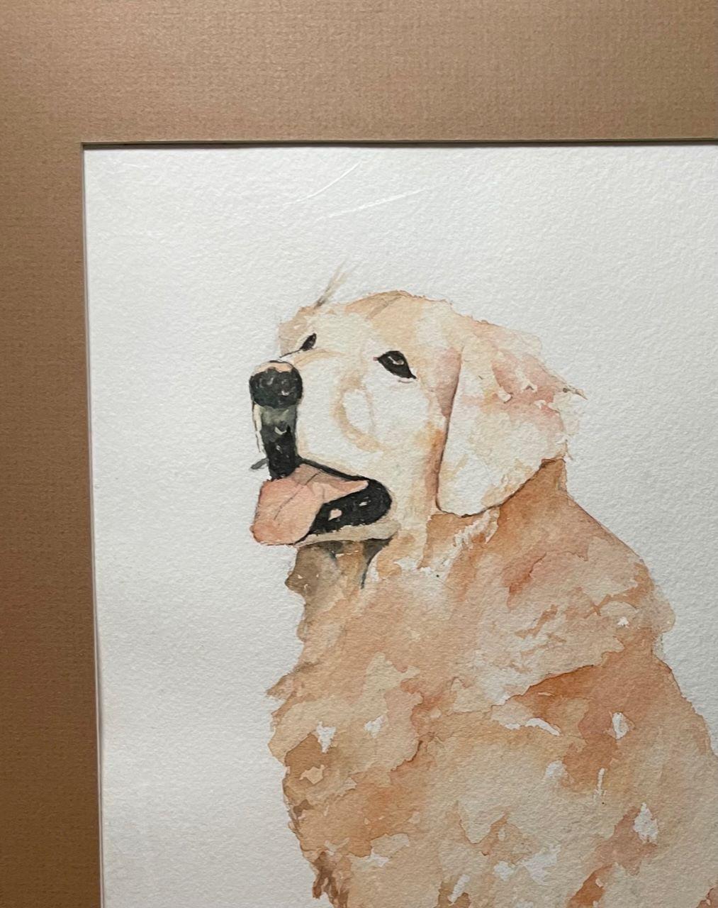 Golden Retriever - Painting by Unknown