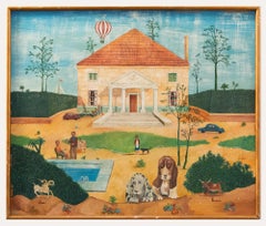 Gorki Bollar (nato nel 1944)  - Olio del XX secolo incorniciato, Il paesaggio astrologico