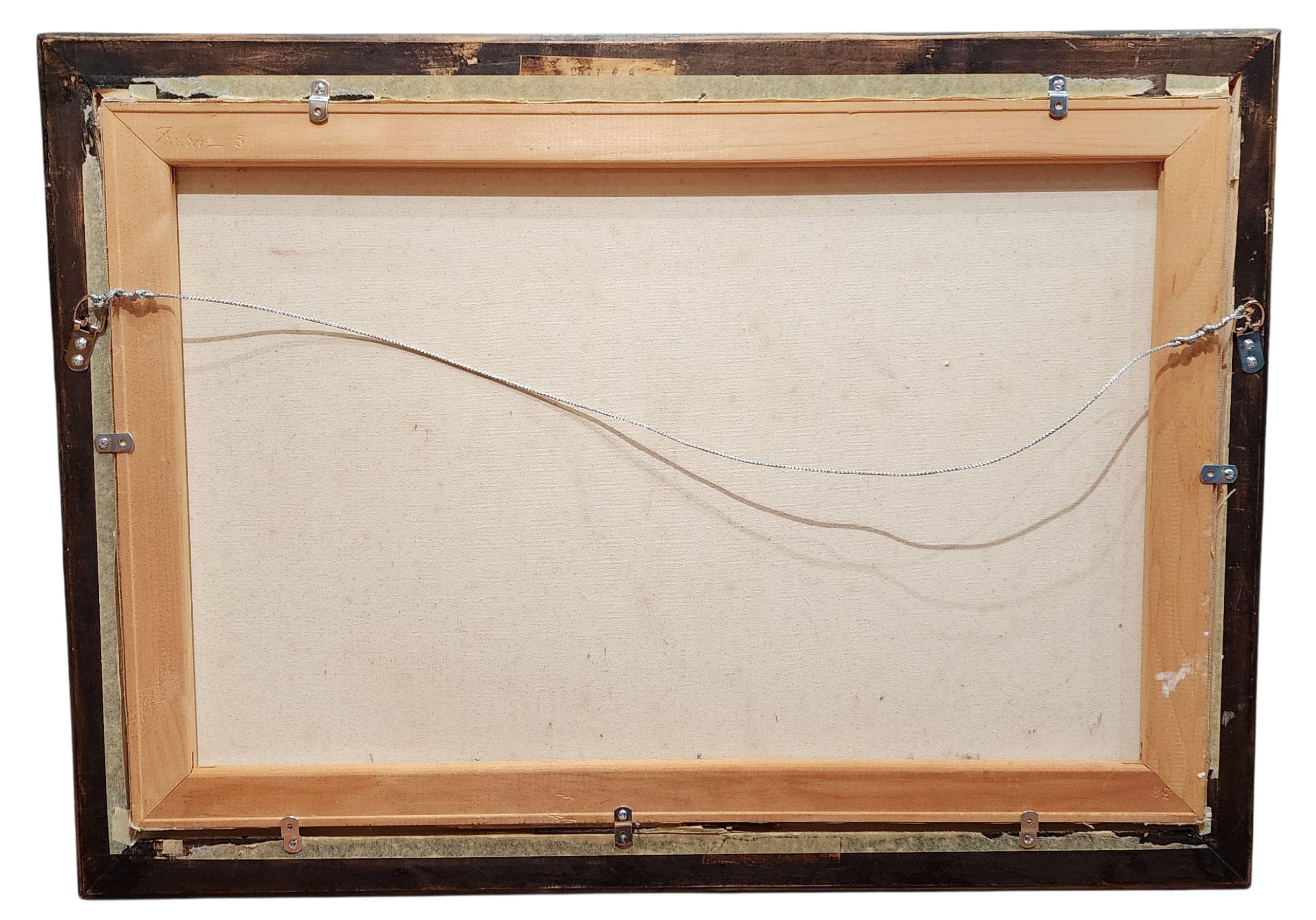 Intérieur gothique, style d'Eyvind Earle, Disney - Moderne Painting par Unknown