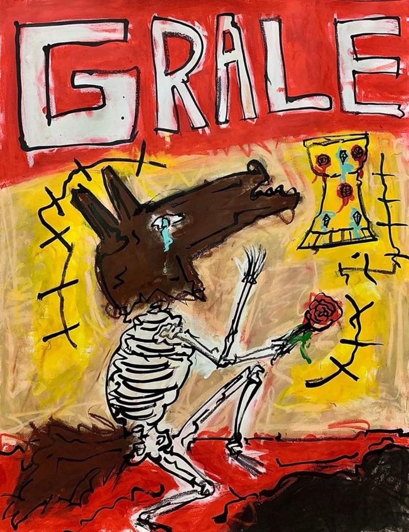 Grale by Millor Sebastian - Painting by Unknown