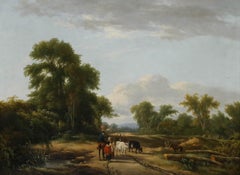 Granger - Framed 19th Century Oil, The Road to Gloucester