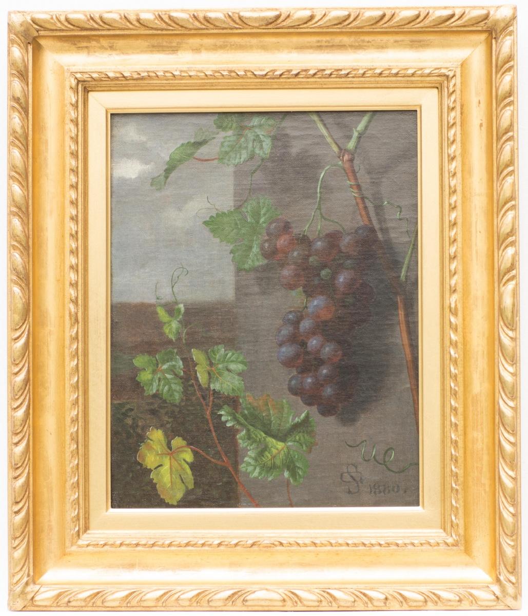 Uvas en la viña - Painting de Unknown