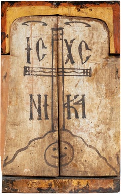 Greek Orthodox 19th century - portable triptych - Hodegetria Madonna