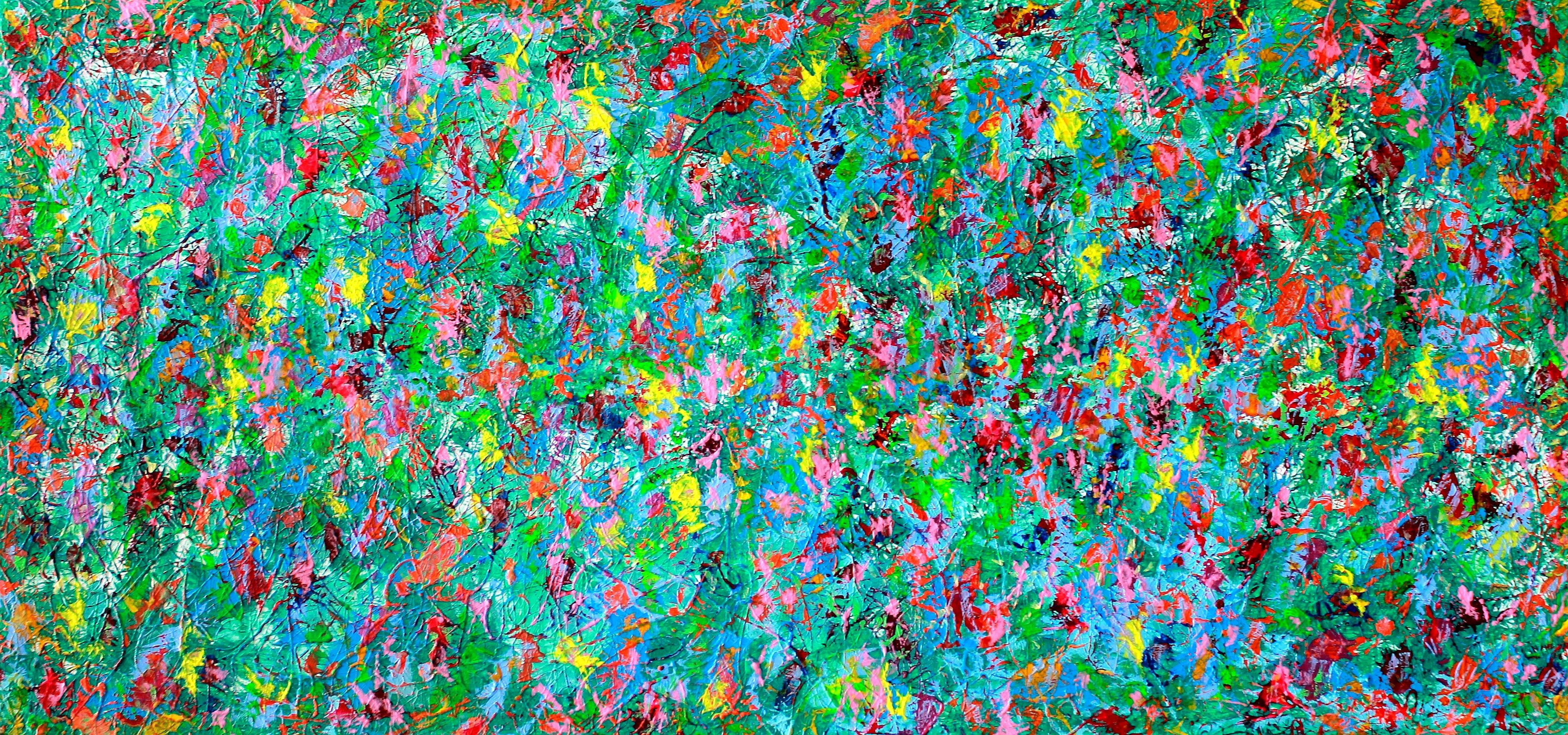 Unknown Abstract Painting - Green Nature