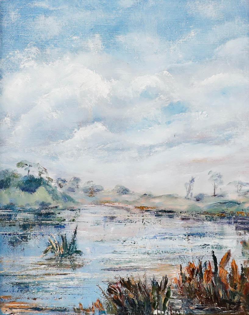 Greta Magnusson-Grossman (1906-1999) - Oil, Back of The Quail Garden I - Painting by Unknown