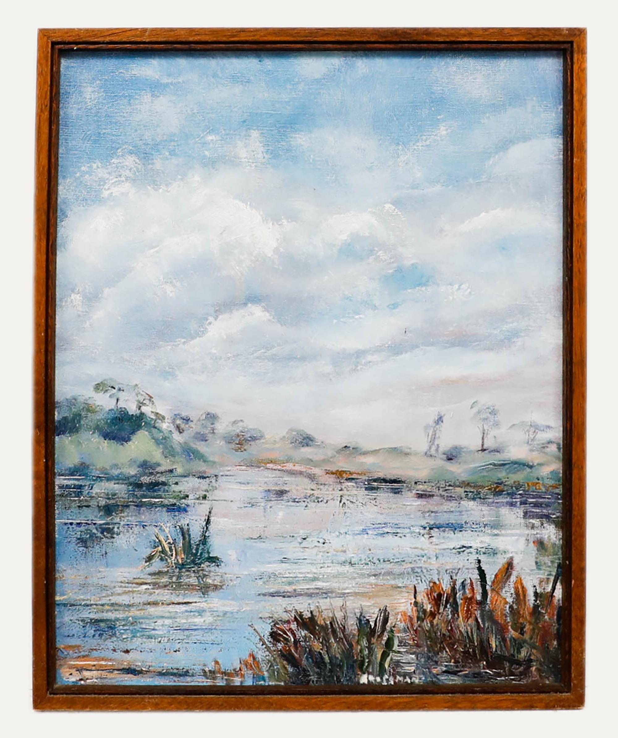 Greta Magnusson-Grossman (1906-1999) - Öl, Rückseite des Quailgartens I