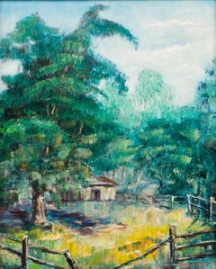 Greta Magnusson-Grossman (1906-1999) - Oil, Back Of The Quail Garden II