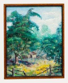 Greta Magnusson-Grossman (1906-1999) - Öl, Rückseite des Quailgartens II