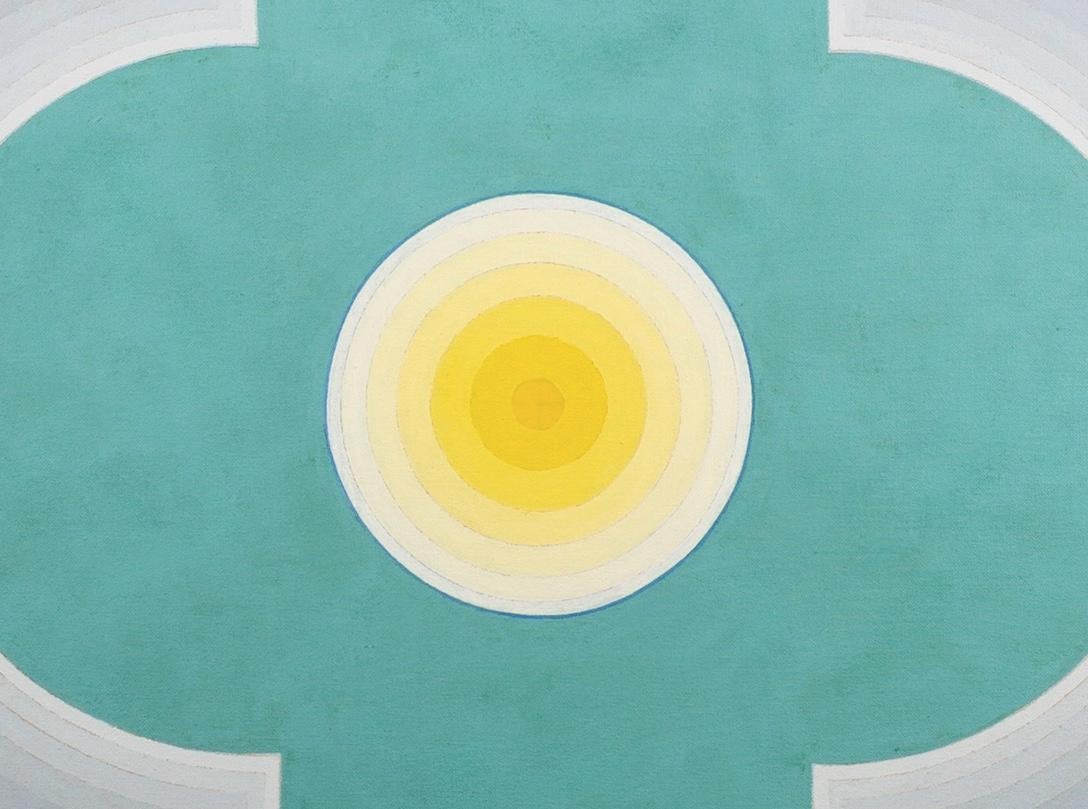 Grey Recession, Acrylic on Canvas Painting by Thomas Nathaniel Davies, 1979 For Sale 1
