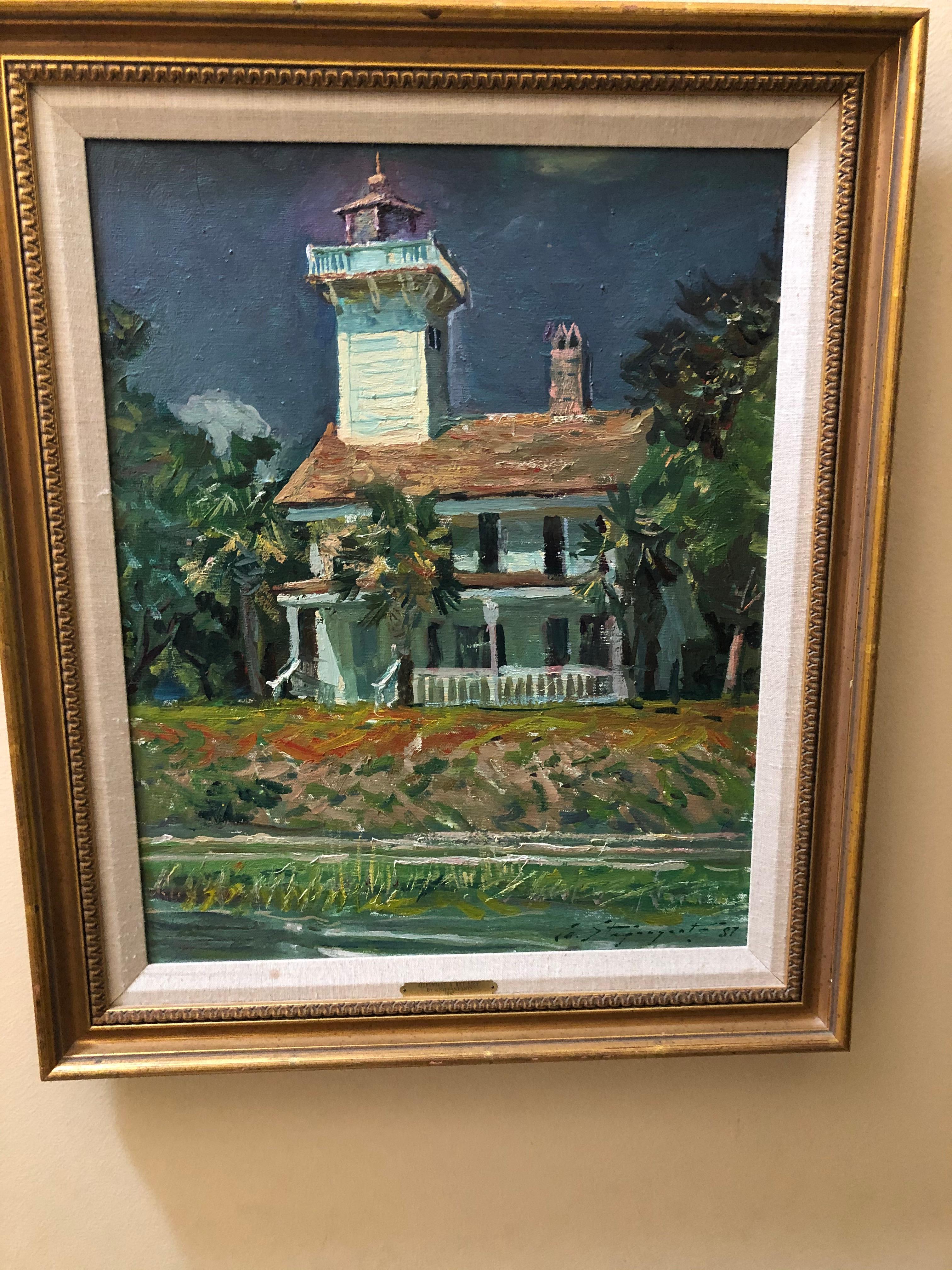 Grigorij Stepanjants  Hilton Head Island Leuchtturm – Painting von Unknown