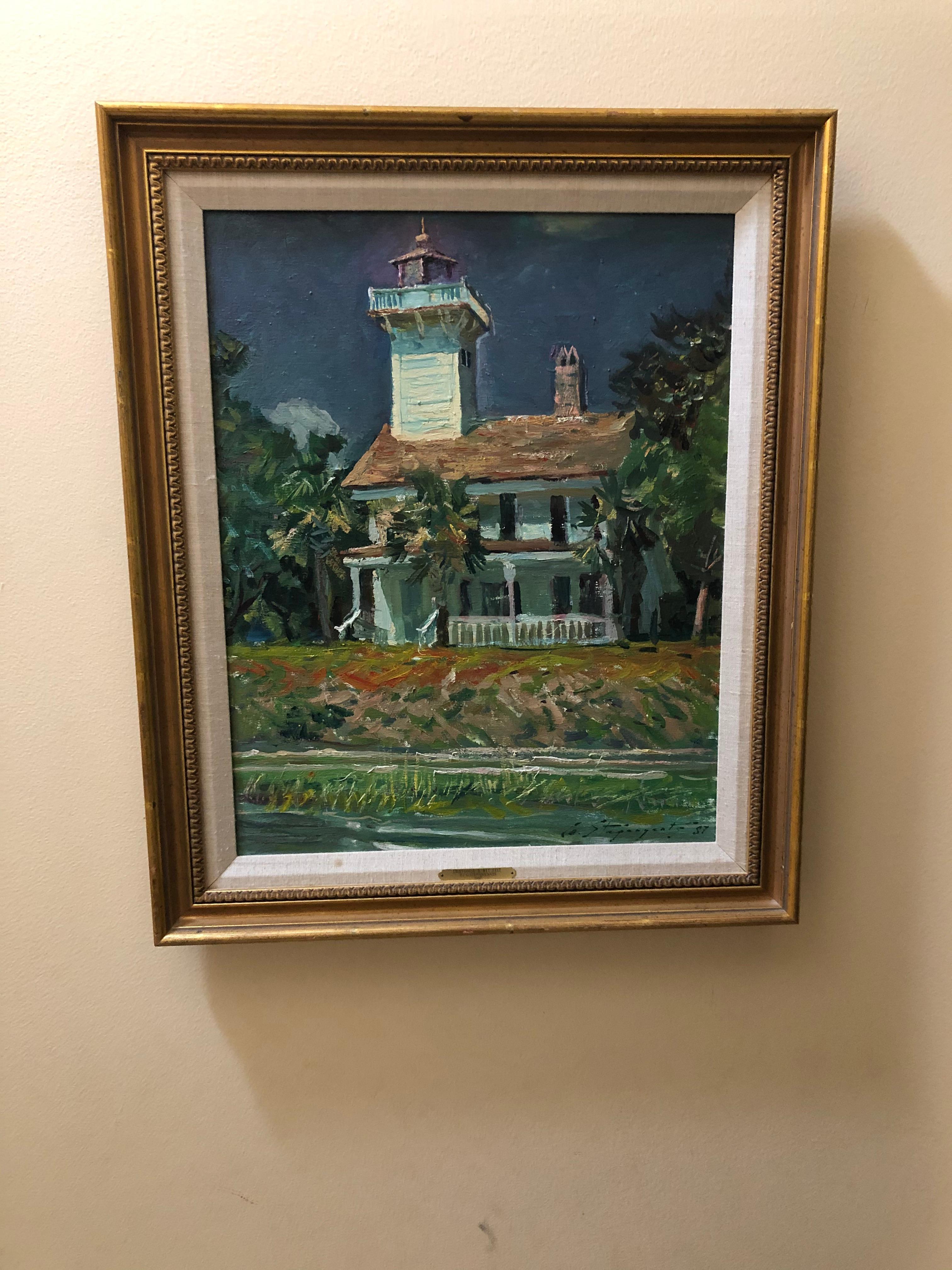 Grigorij Stepanjants  Hilton Head Island Leuchtturm (Abstrakter Impressionismus), Painting, von Unknown