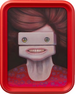 Grimacing Face Emoji Portrait Anxiety Manual Smile – Acrylic and Spray Painting Grimacing Face Emoji Portrait Anxiety Manual Smile – Acrylic and Spray Painting