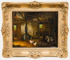 Groenewoud - Early 20th Century Oil, In the Barn