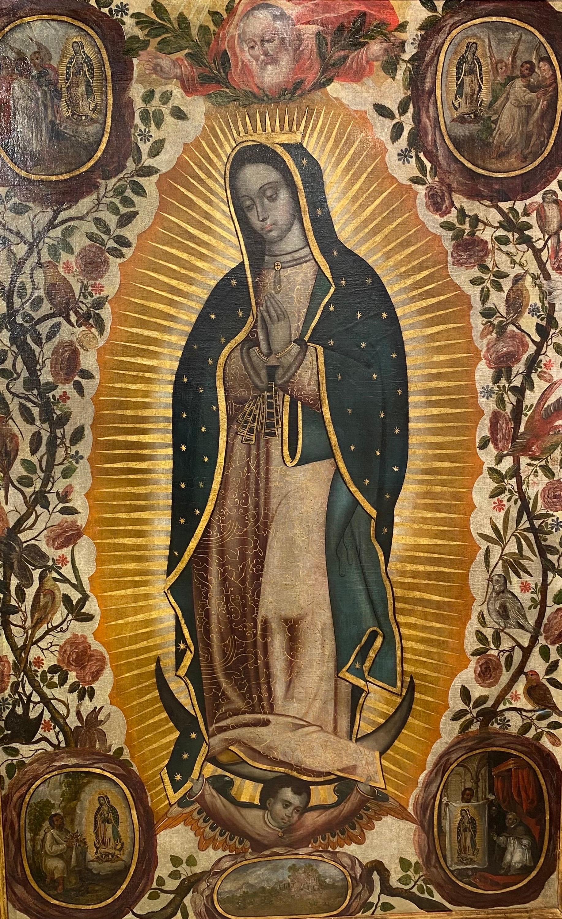 Unknown Figurative Painting - Guadalupana 