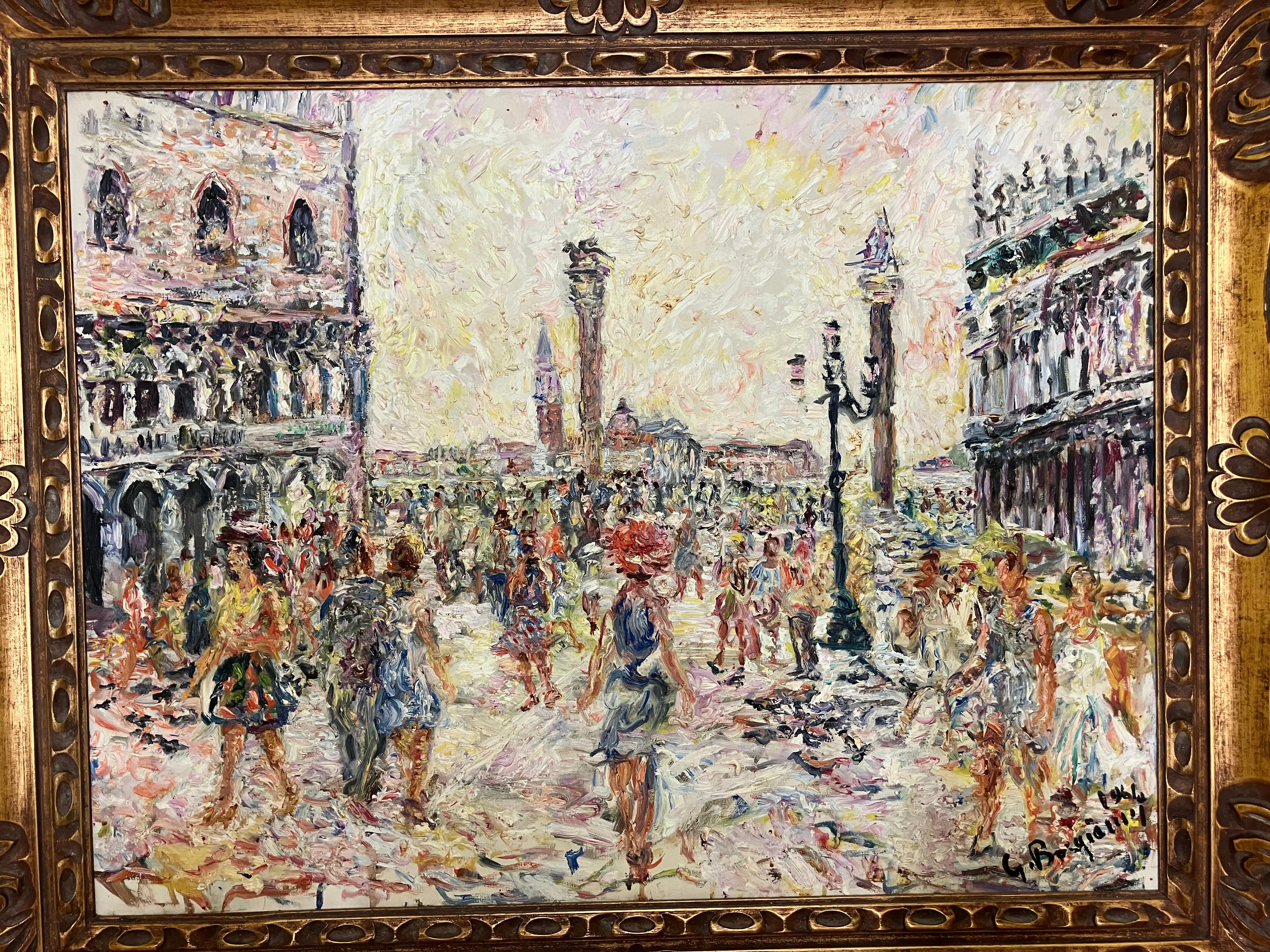 Unknown Figurative Painting – Venice von Guido Borgianni