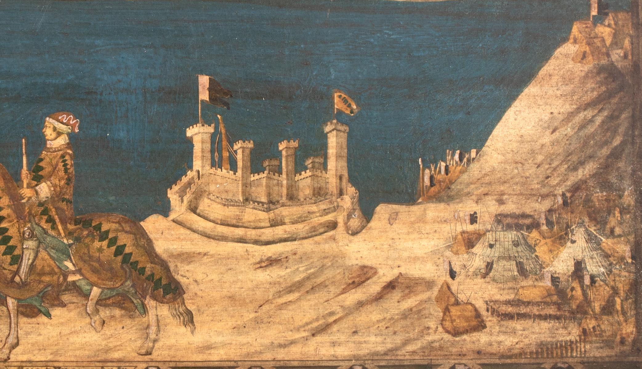 Guidoriccio da Fogliano at the Siege of Montemassi 1330  Italian School For Sale 3