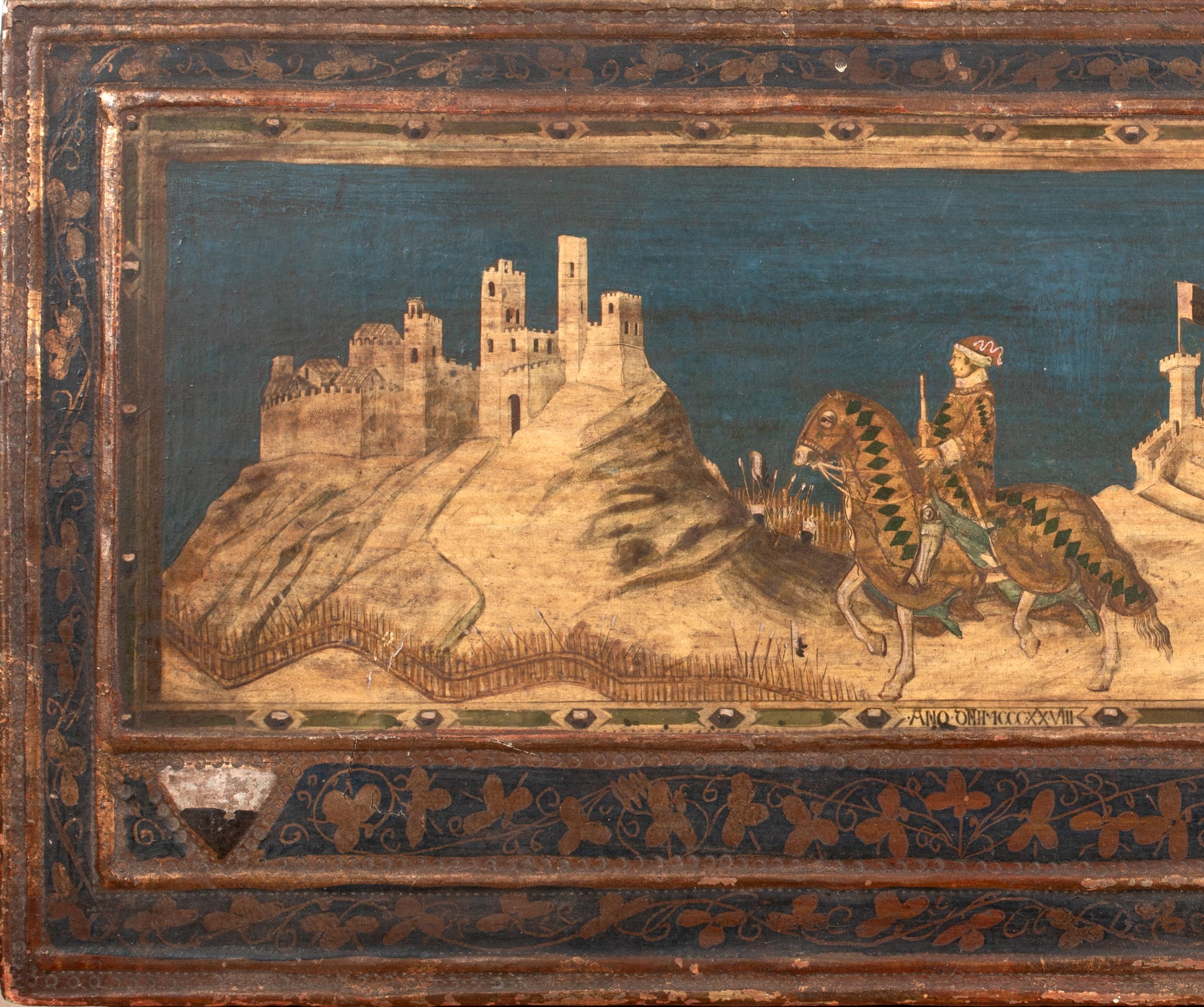 Guidoriccio da Fogliano at the Siege of Montemassi 1330  Italian School For Sale 4