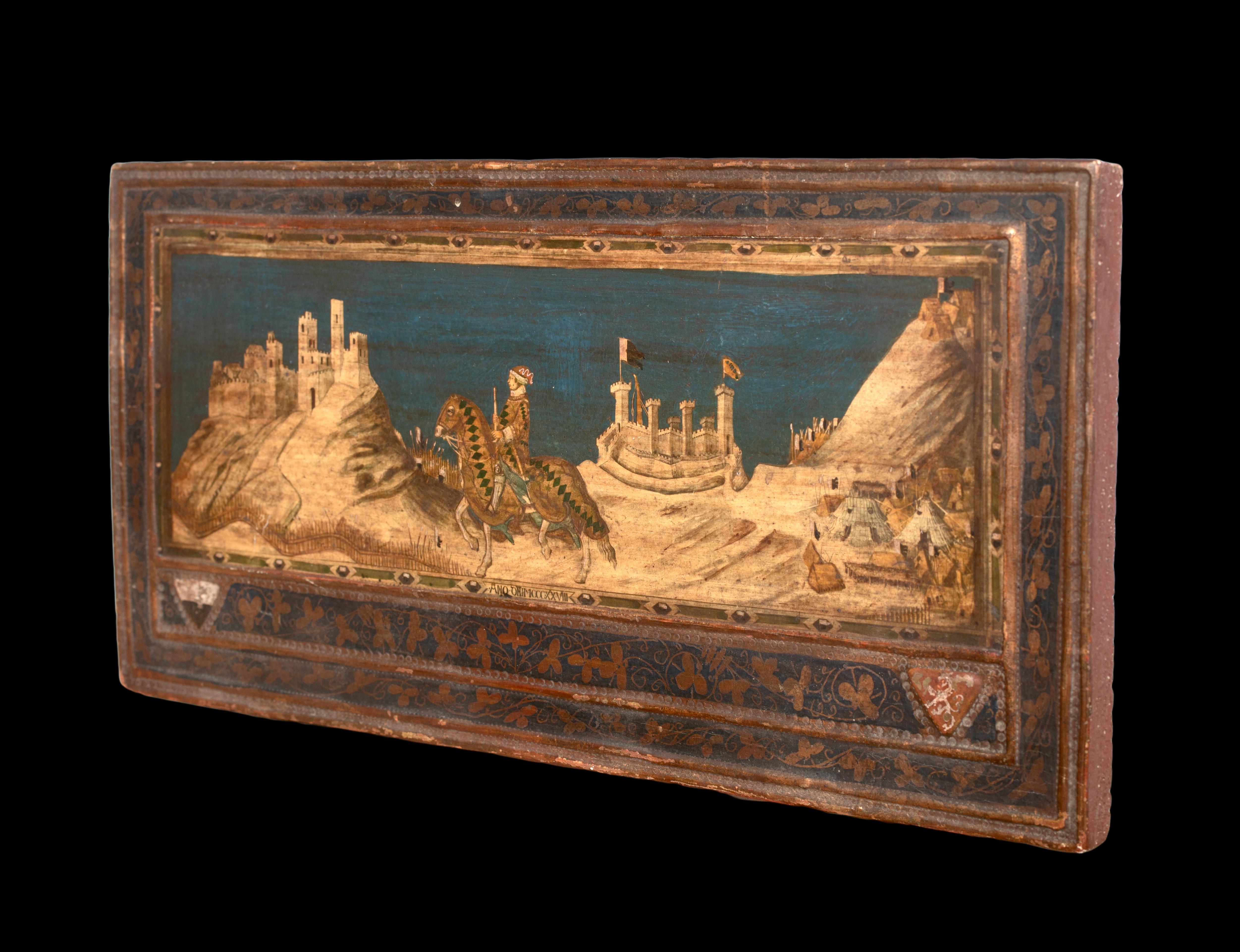 Guidoriccio da Fogliano at the Siege of Montemassi 1330  Italian School For Sale 5