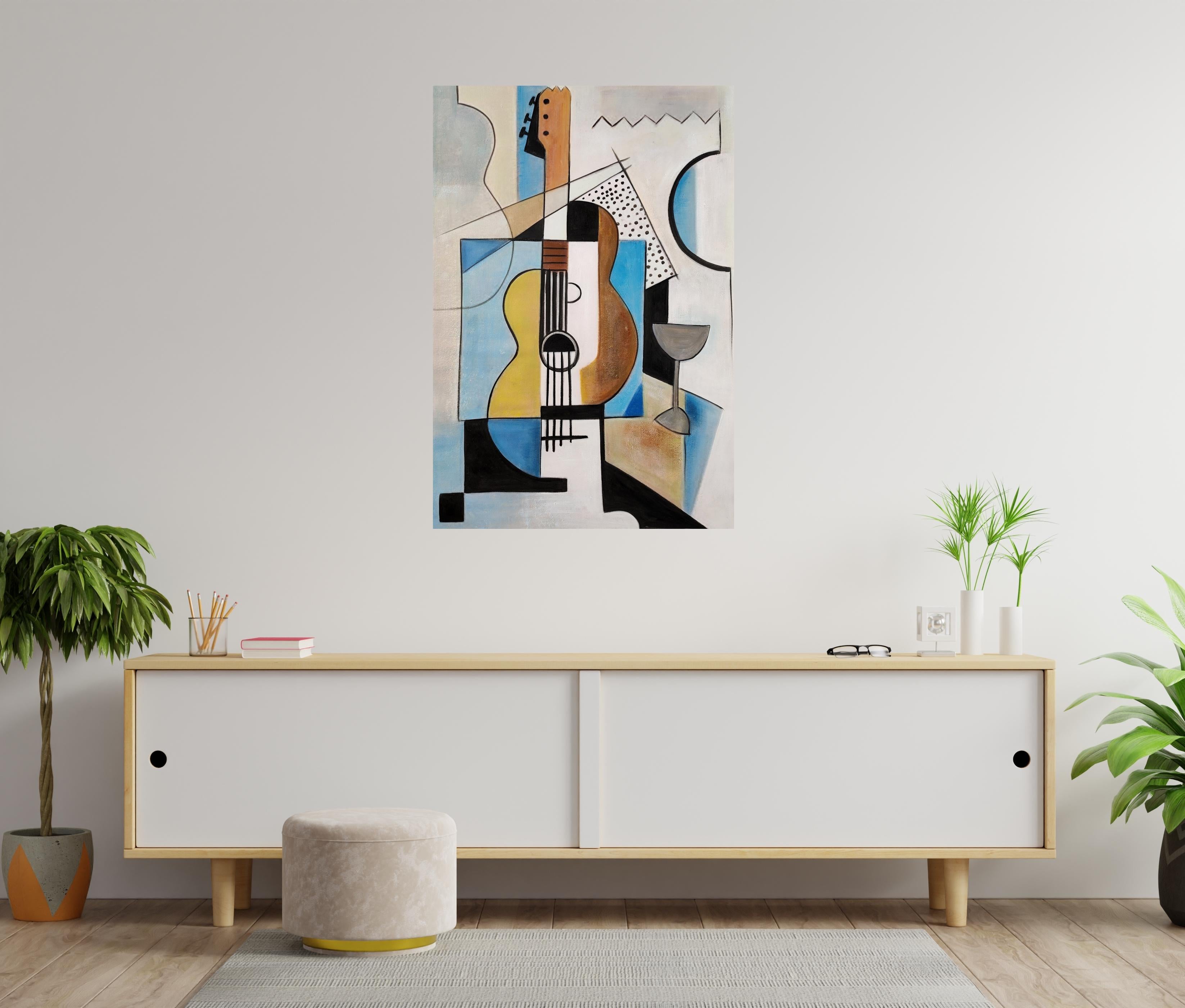 GITARRE – Painting von Unknown