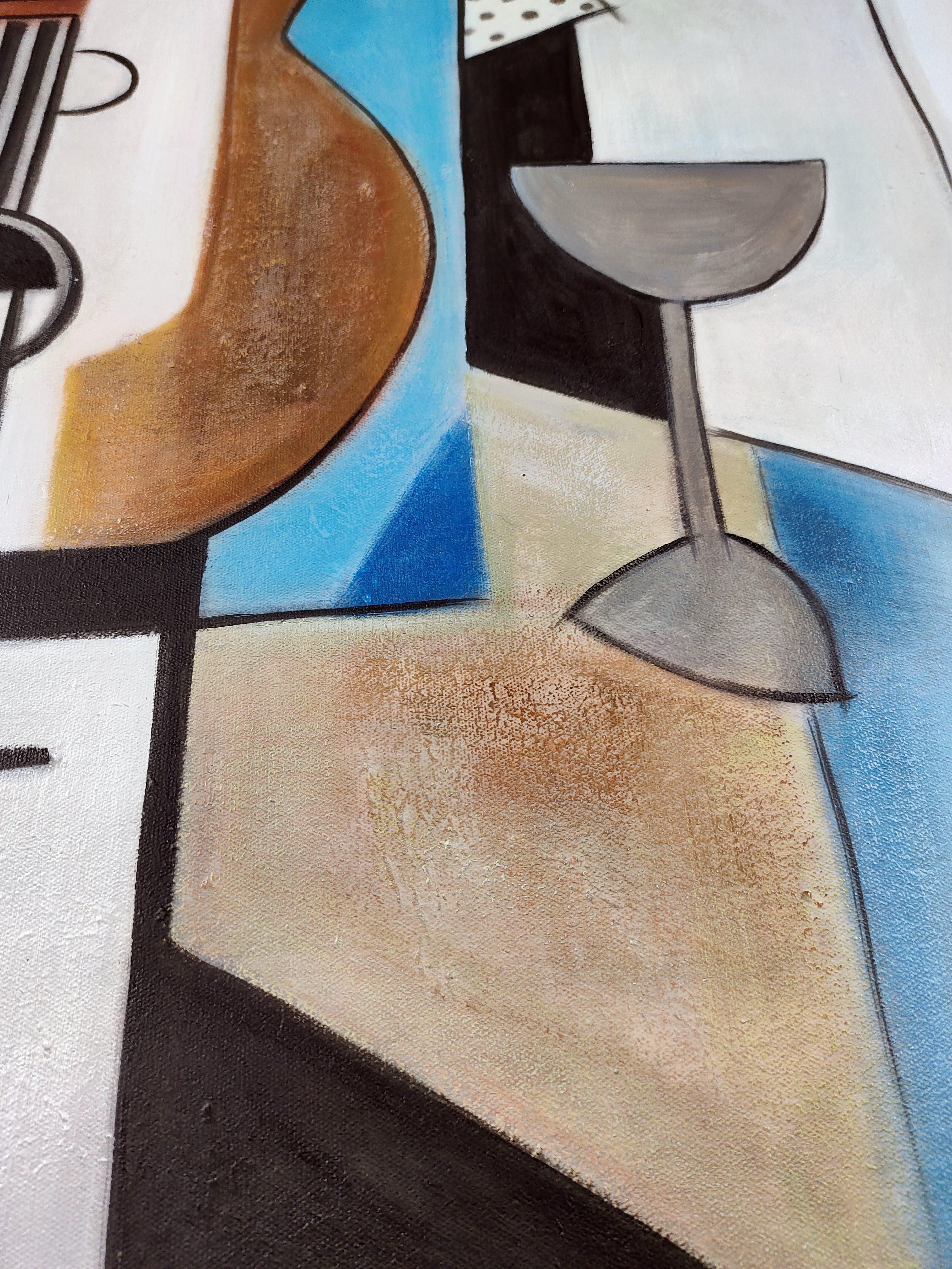 GITARRE (Kubismus), Painting, von Unknown