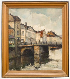 Gustave Helinck (1884-1954) - Early 20th Century Oil, A View of the Coupure