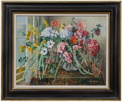 Gwen Whicker (1900-1966) - Framed Mid 20th Century Oil, Flower Piece